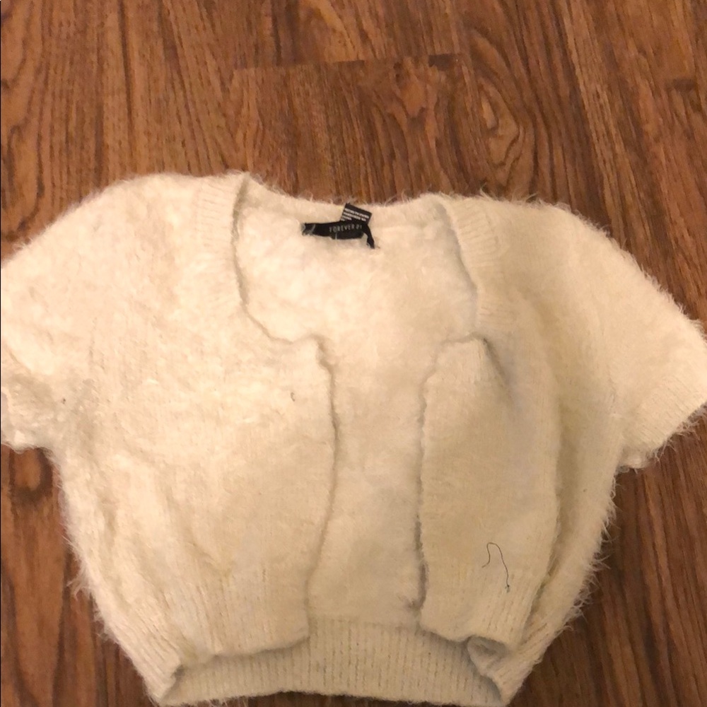 Forever 21 Women's Cream Sweater